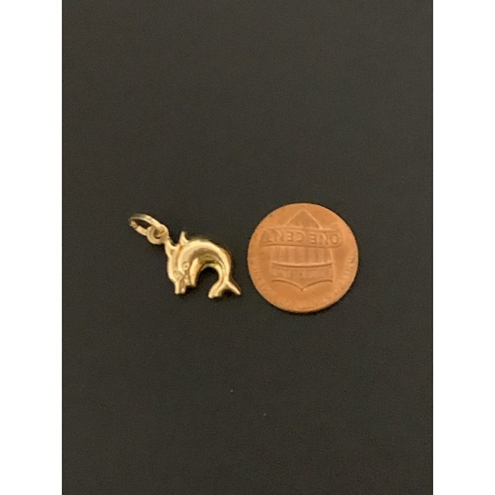 18K Gold Pendant Dolphin 1.24 grams - Picture 4 of 12